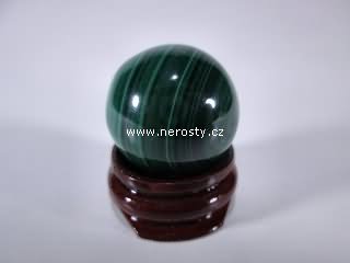 malachite, sphere