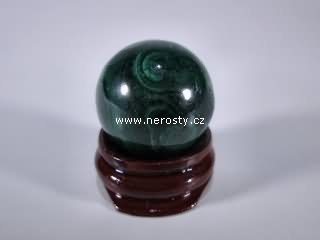 malachite, sphere