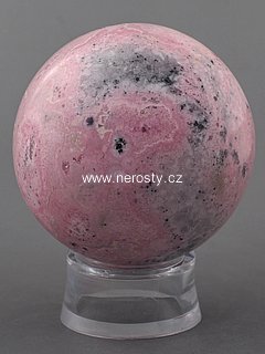 rhodochrosite, sphere