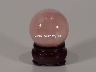 rose quartz, sphere
