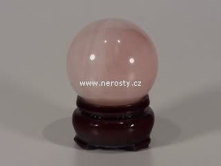 rose quartz, sphere