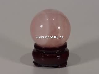 rose quartz, sphere