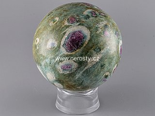 ruby, fuchsite