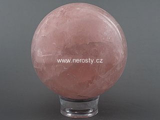 rose quartz, sphere