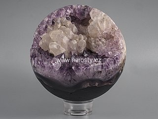 amethyst, calcite