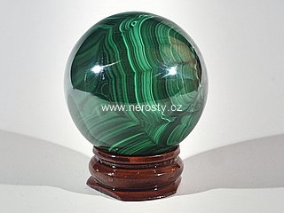 malachite, sphere