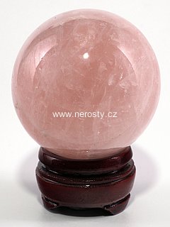 rose quartz, sphere