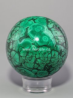 malachite, sphere