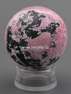 rhodochrosite, sphere