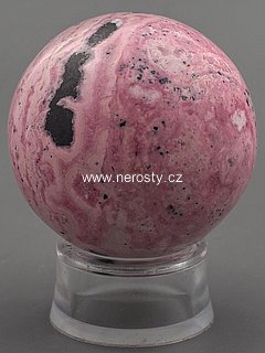 rhodochrosite, sphere