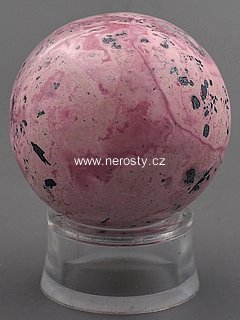 rhodochrosite, sphere