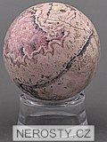 rhodochrosite, sphere