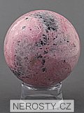 rhodochrosite, sphere