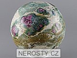 ruby, fuchsite