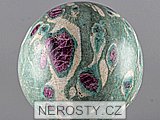 ruby, fuchsite