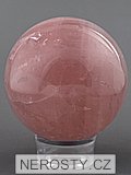 rose quartz, sphere