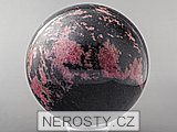 rhodonite, sphere