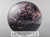 rhodonite, sphere