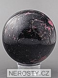 rhodonite, sphere