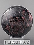 rhodonite, sphere