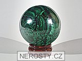 malachite, sphere