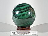 malachite, sphere