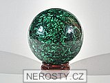 malachite, sphere