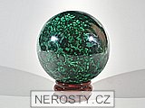 malachite, sphere