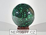 malachite, sphere