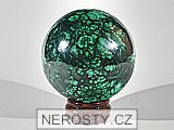 malachite, sphere