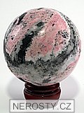 rhodochrosite, sphere