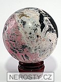 rhodochrosite, sphere