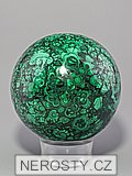 malachite, sphere