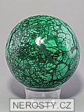 malachite, sphere