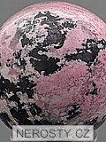 rhodochrosite, sphere