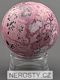 rhodochrosite, sphere