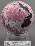 rhodochrosite, sphere